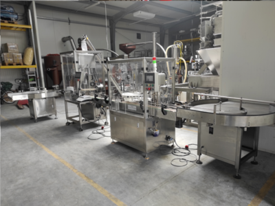 20. Linia do pakowania kakao w tuby | Line for packing cocoa into tubes