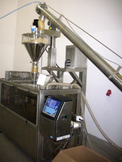 37. Linia do pakowania mielonego lnu | Line for packing ground linen